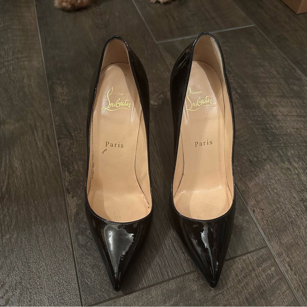 Christian Louboutin Black Patent Leather Heels